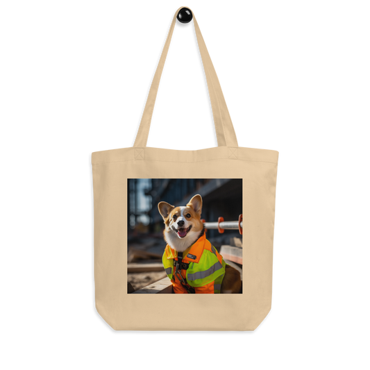 Pembroke Welsh Corgi ConstructionWorker Eco Tote Bag