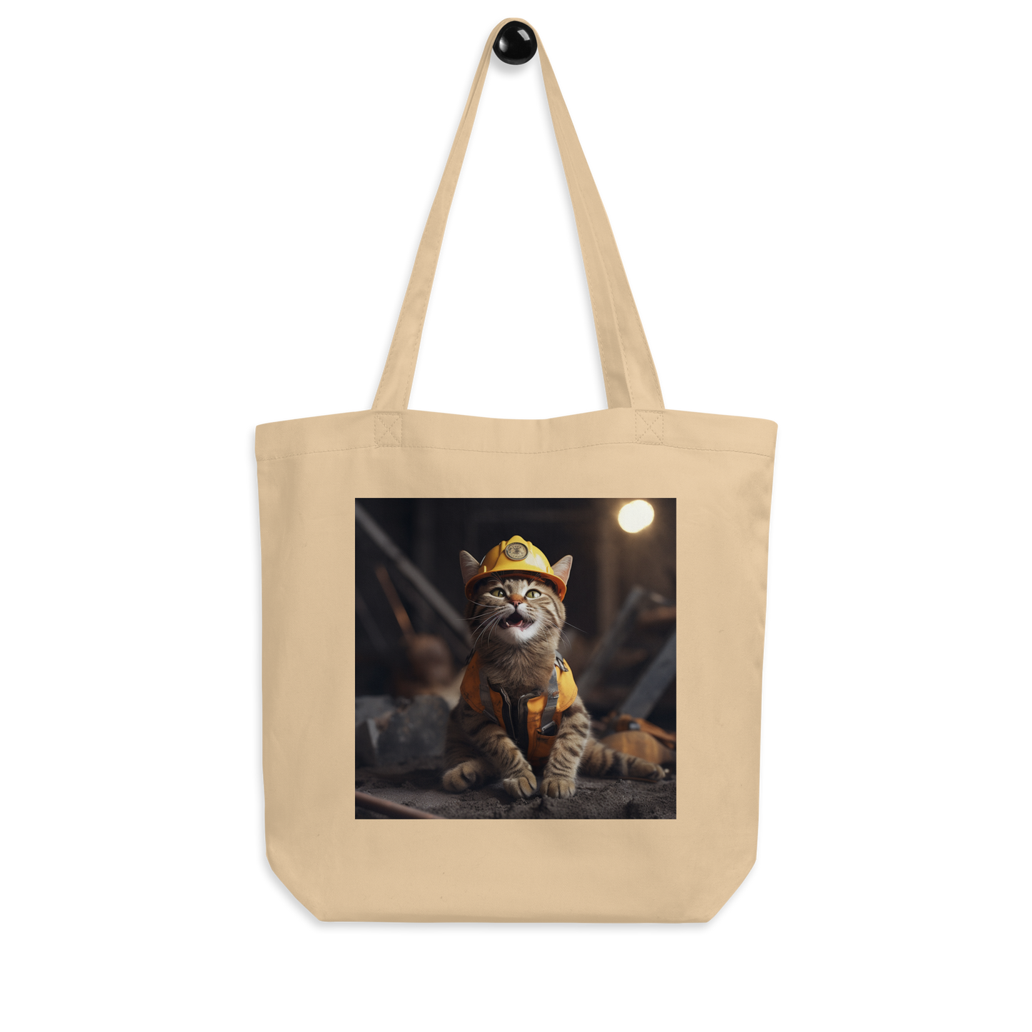 Domestic Shorthair ConstructionWorker Eco Tote Bag