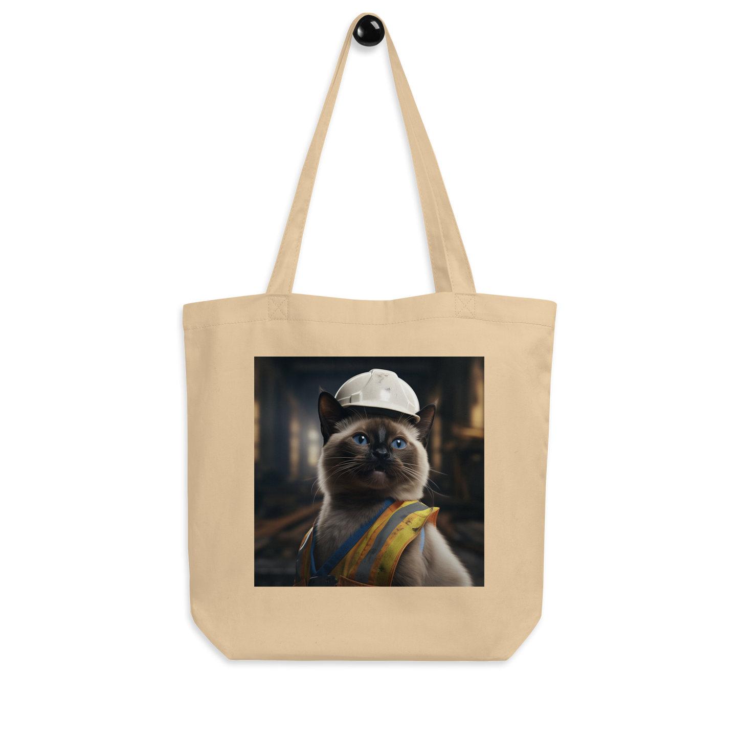 Siamese ConstructionWorker Eco Tote Bag