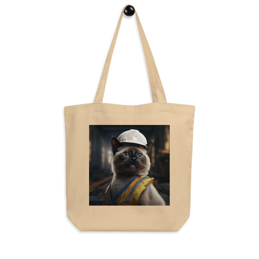 Siamese ConstructionWorker Eco Tote Bag