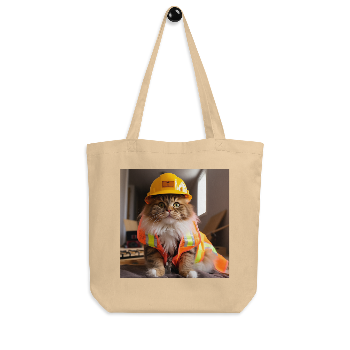 Maine Coon ConstructionWorker Eco Tote Bag