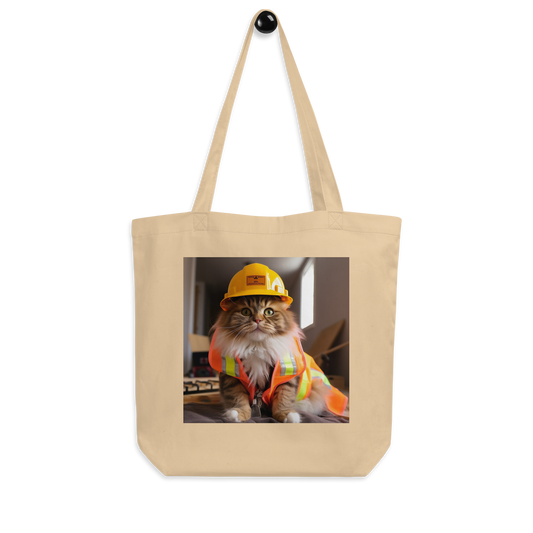 Maine Coon ConstructionWorker Eco Tote Bag