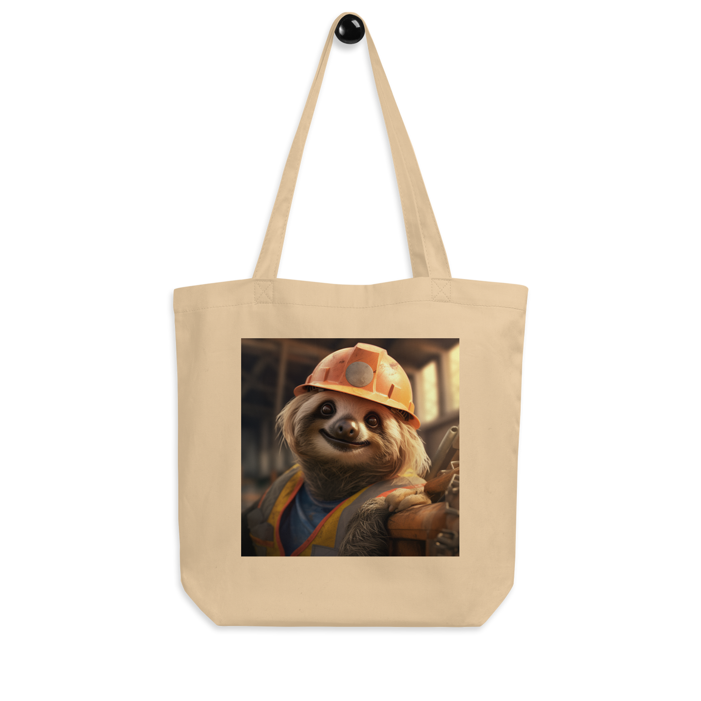 Sloth ConstructionWorker Eco Tote Bag