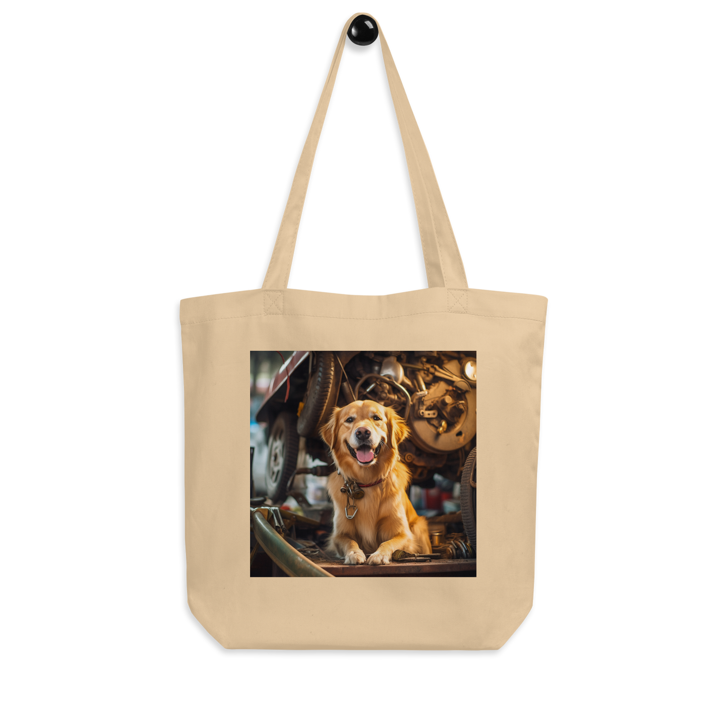 Golden Retriever AutoMechanic Eco Tote Bag