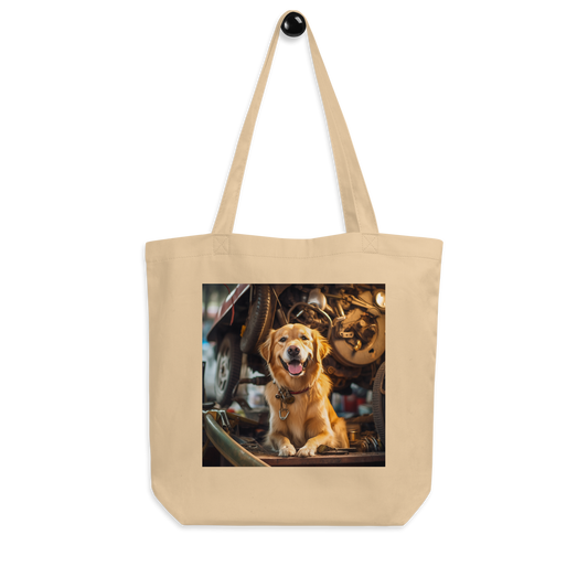 Golden Retriever AutoMechanic Eco Tote Bag