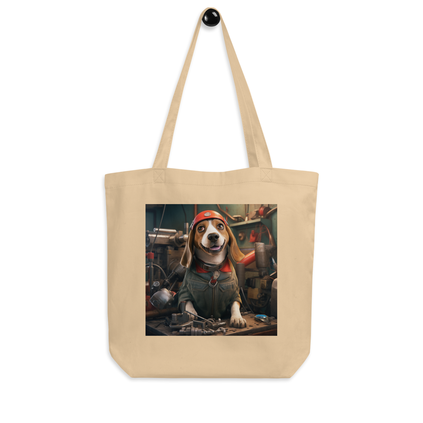 Beagle AutoMechanic Eco Tote Bag