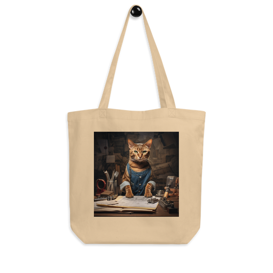 Domestic Shorthair AutoMechanic Eco Tote Bag