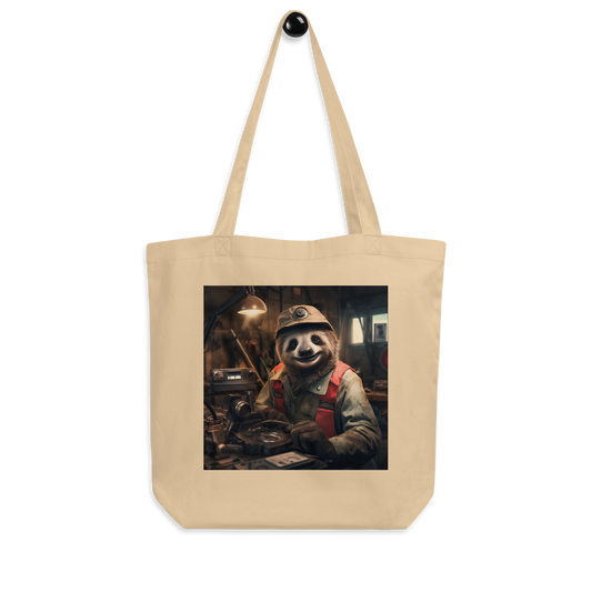 Sloth AutoMechanic Eco Tote Bag