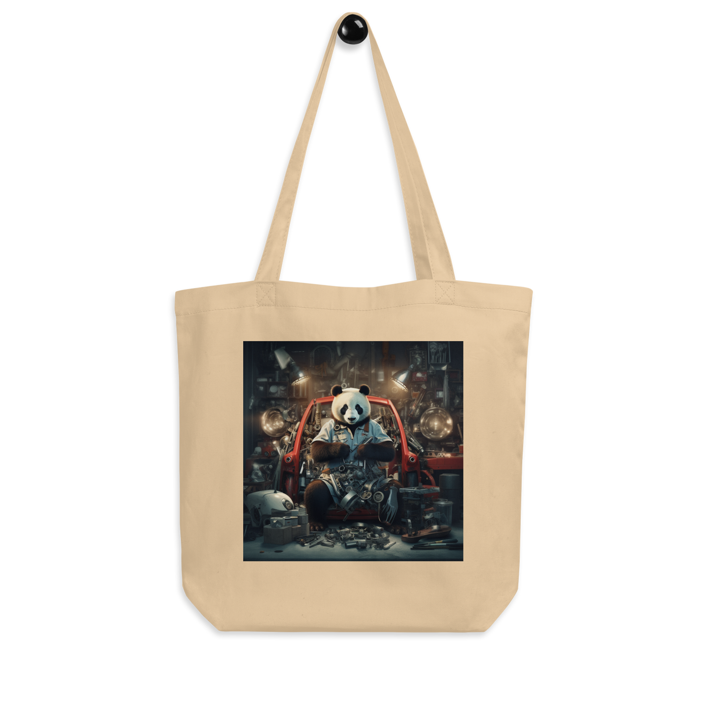 Panda AutoMechanic Eco Tote Bag