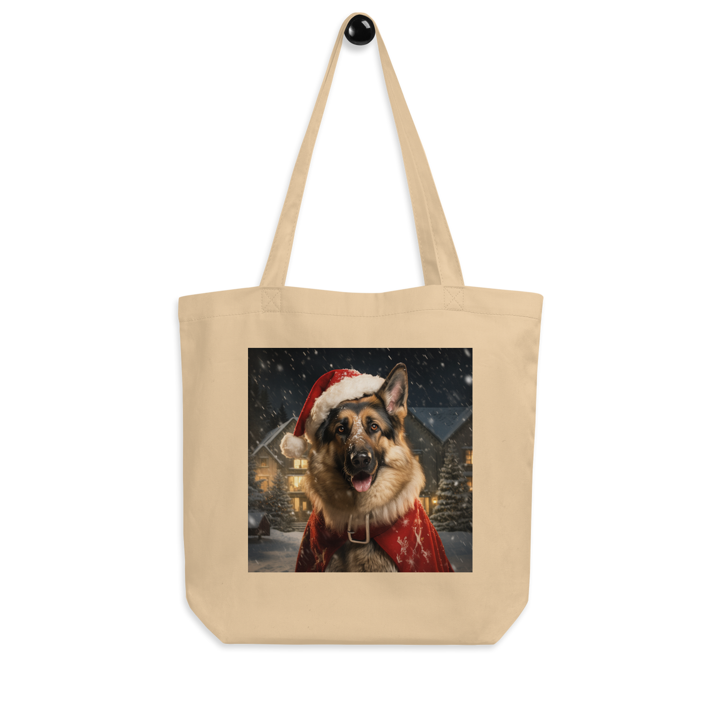 German Shepherd Christmas Eco Tote Bag