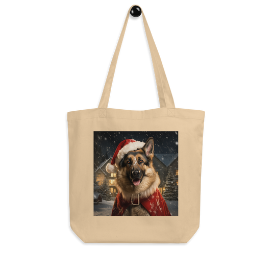 German Shepherd Christmas Eco Tote Bag