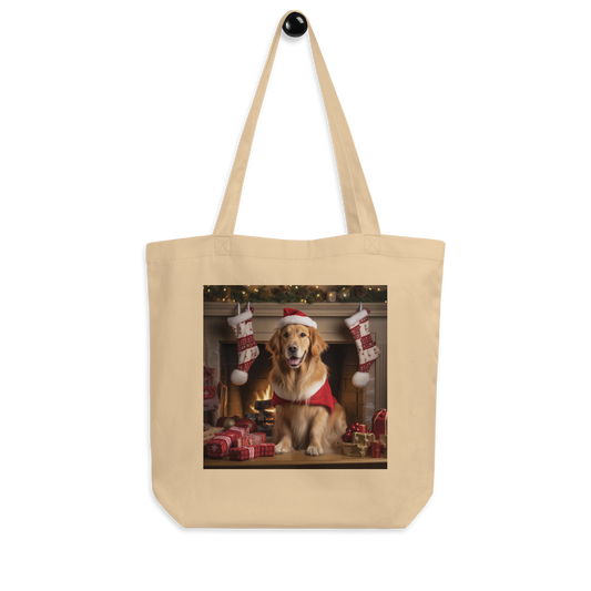 Golden Retriever Christmas Eco Tote Bag