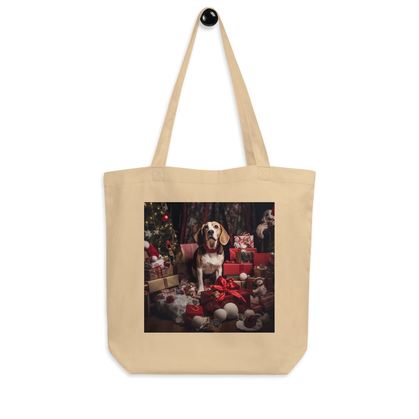 Beagle Christmas Eco Tote Bag