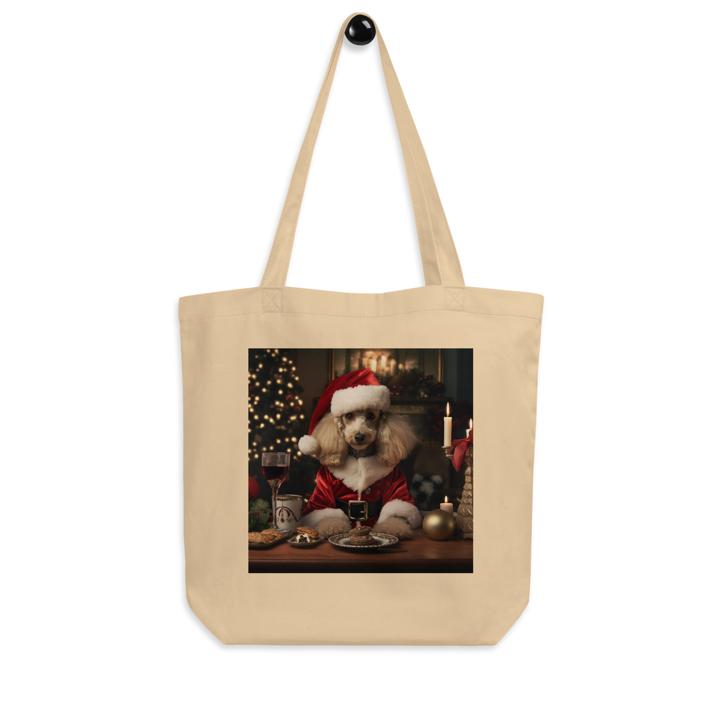 Poodle Christmas Eco Tote Bag