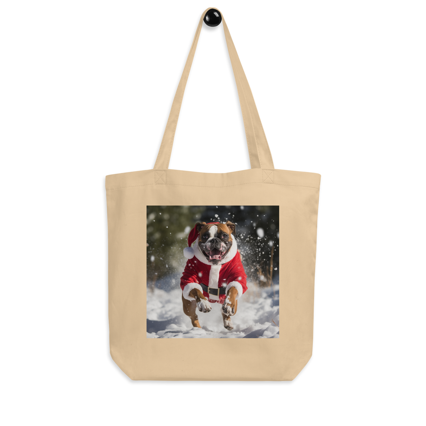 Boxer Christmas Eco Tote Bag