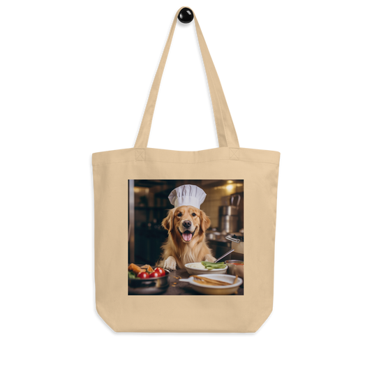 Golden Retriever Chef Eco Tote Bag