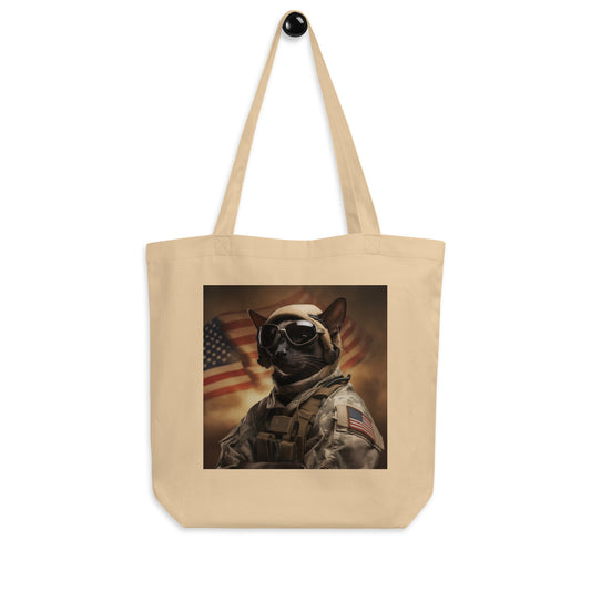 Siamese Military Person Eco Tote Bag