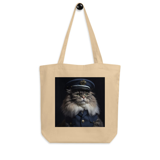 Maine Coon Air Force Officer Eco Tote Bag