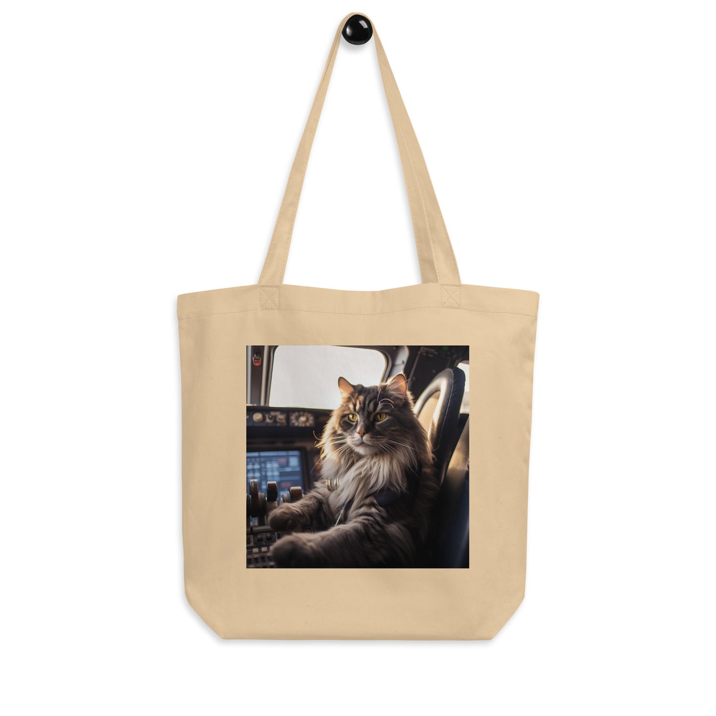 Maine Coon Airline Pilot Eco Tote Bag