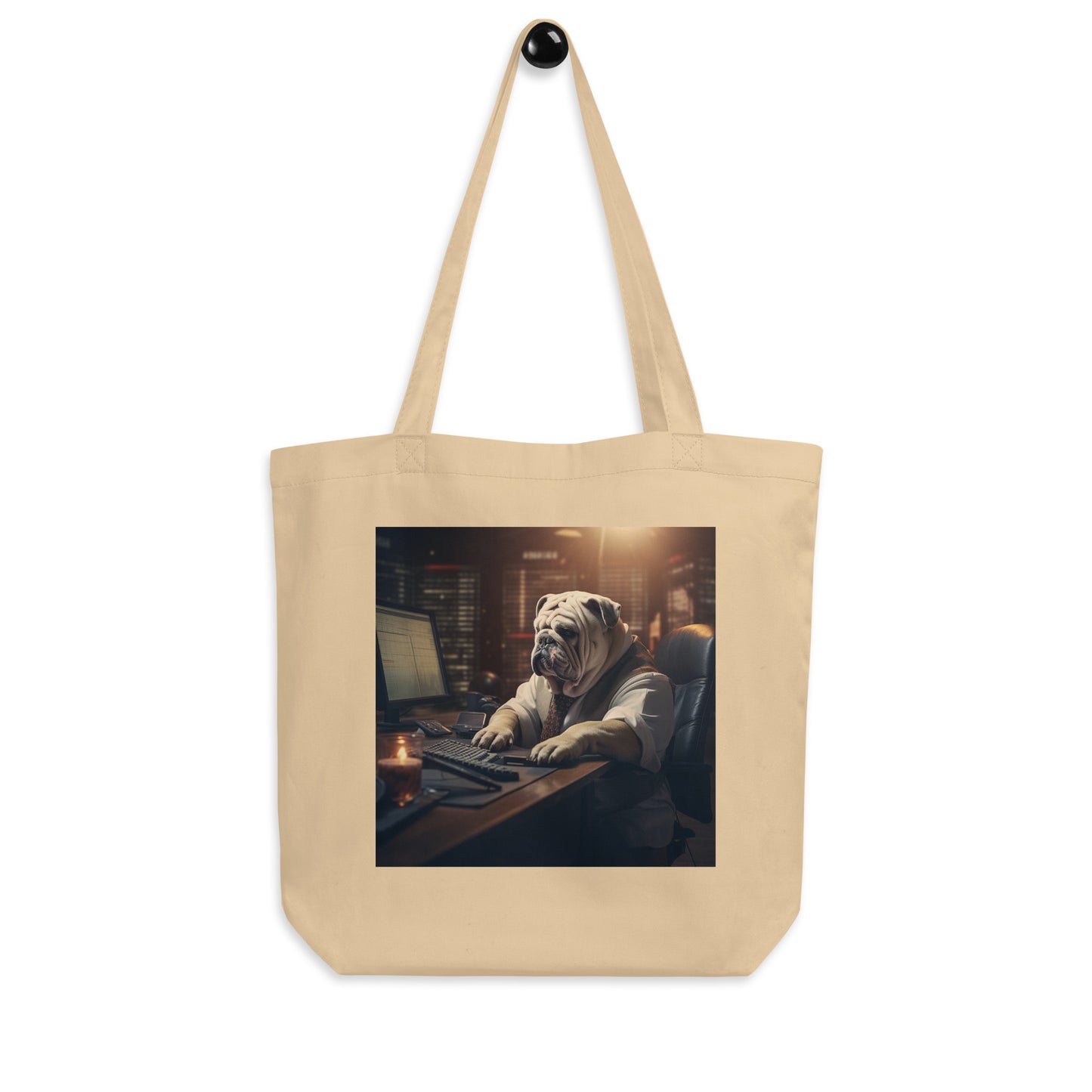 Bull Dog Stock Trader Eco Tote Bag