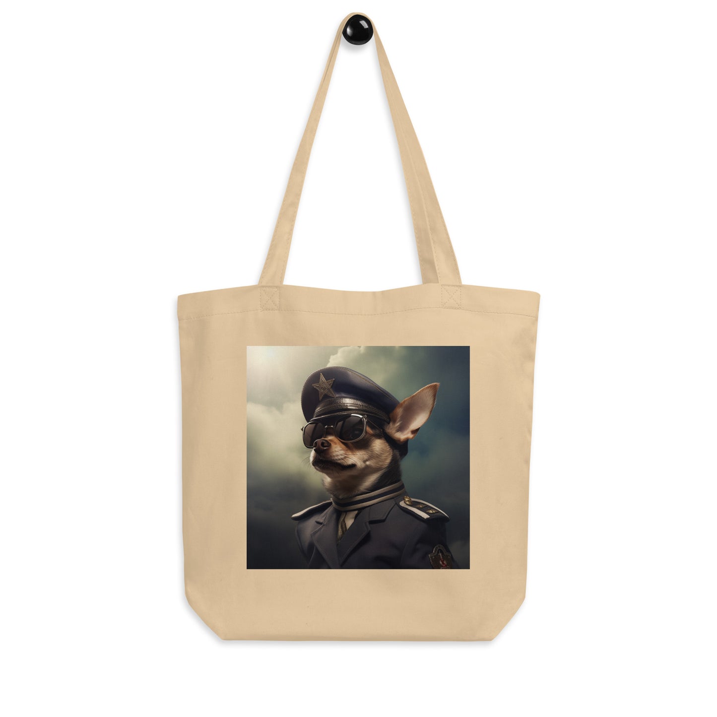 Chihuahua Air Force Officer Eco Tote Bag