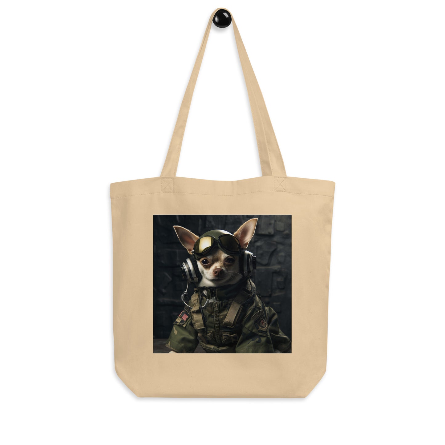 Chihuahua Military Person Eco Tote Bag