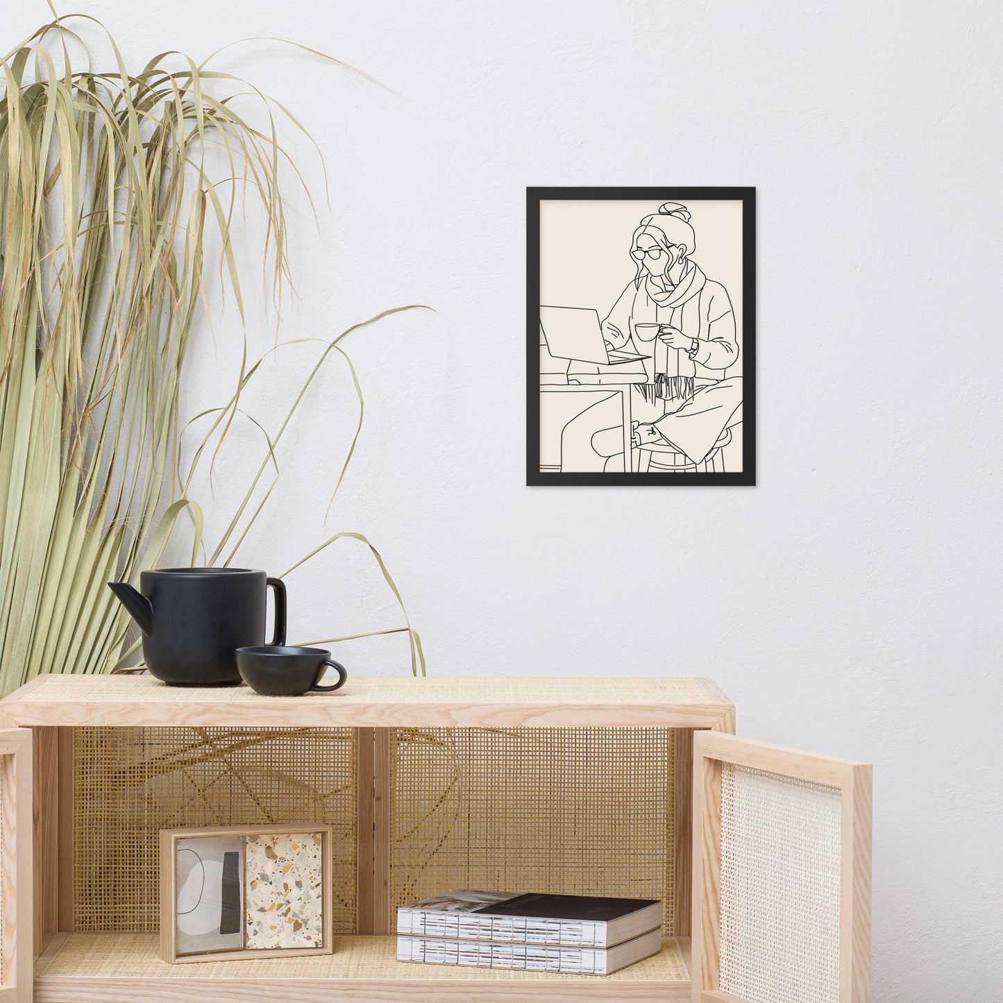 Coffee & Focus - Line Art