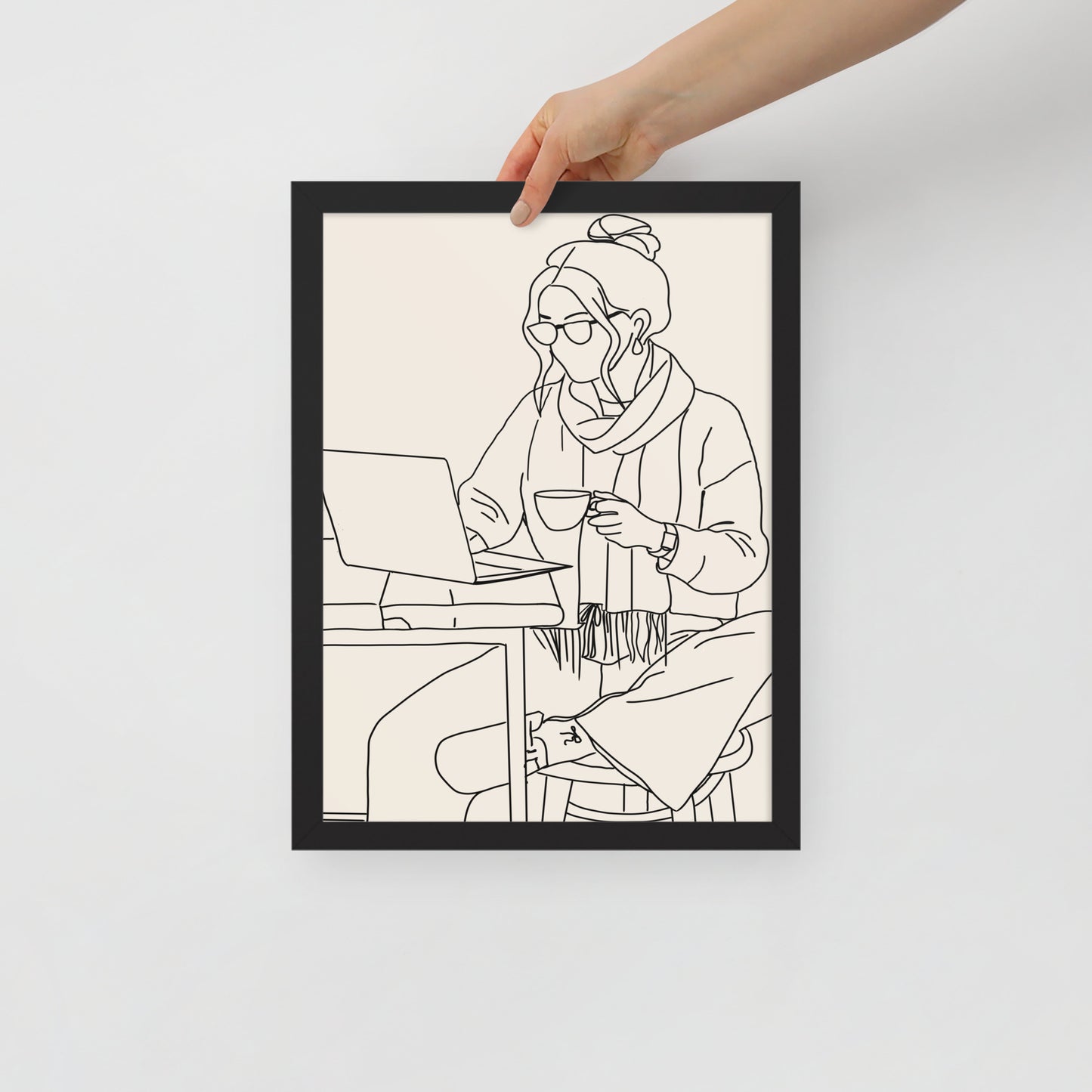Coffee & Focus - Line Art