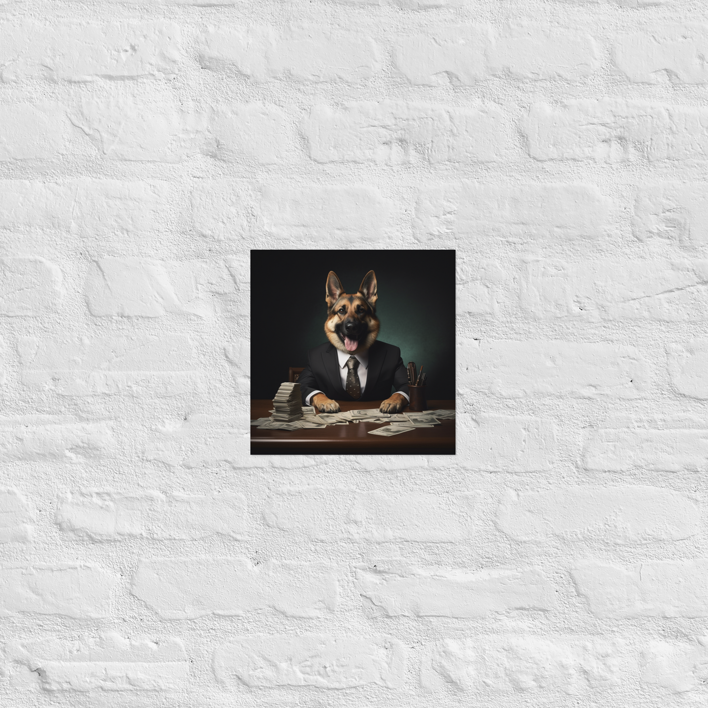 German Shepherd Millionaire Poster