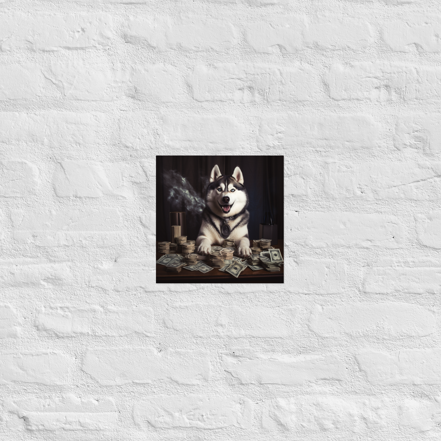 Siberian Husky Millionaire Poster