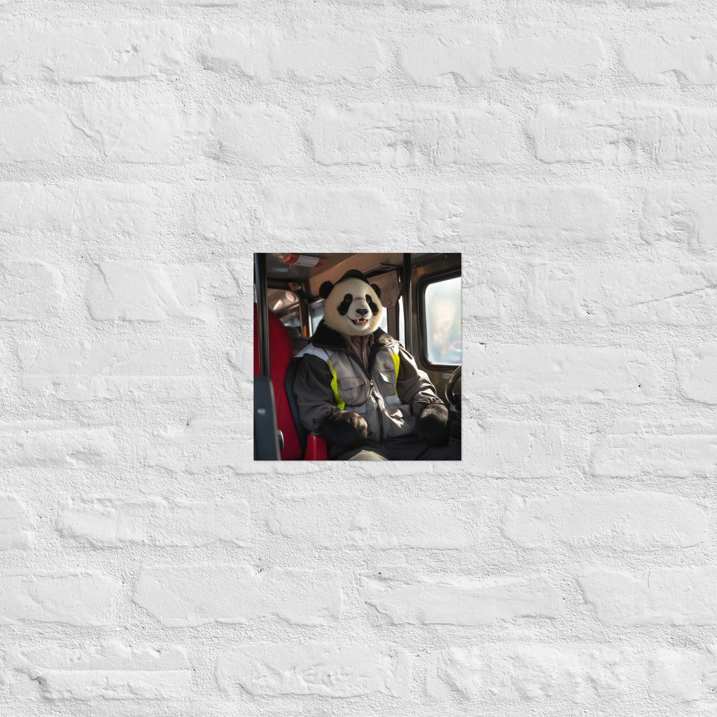 Panda Bus Driver Poster