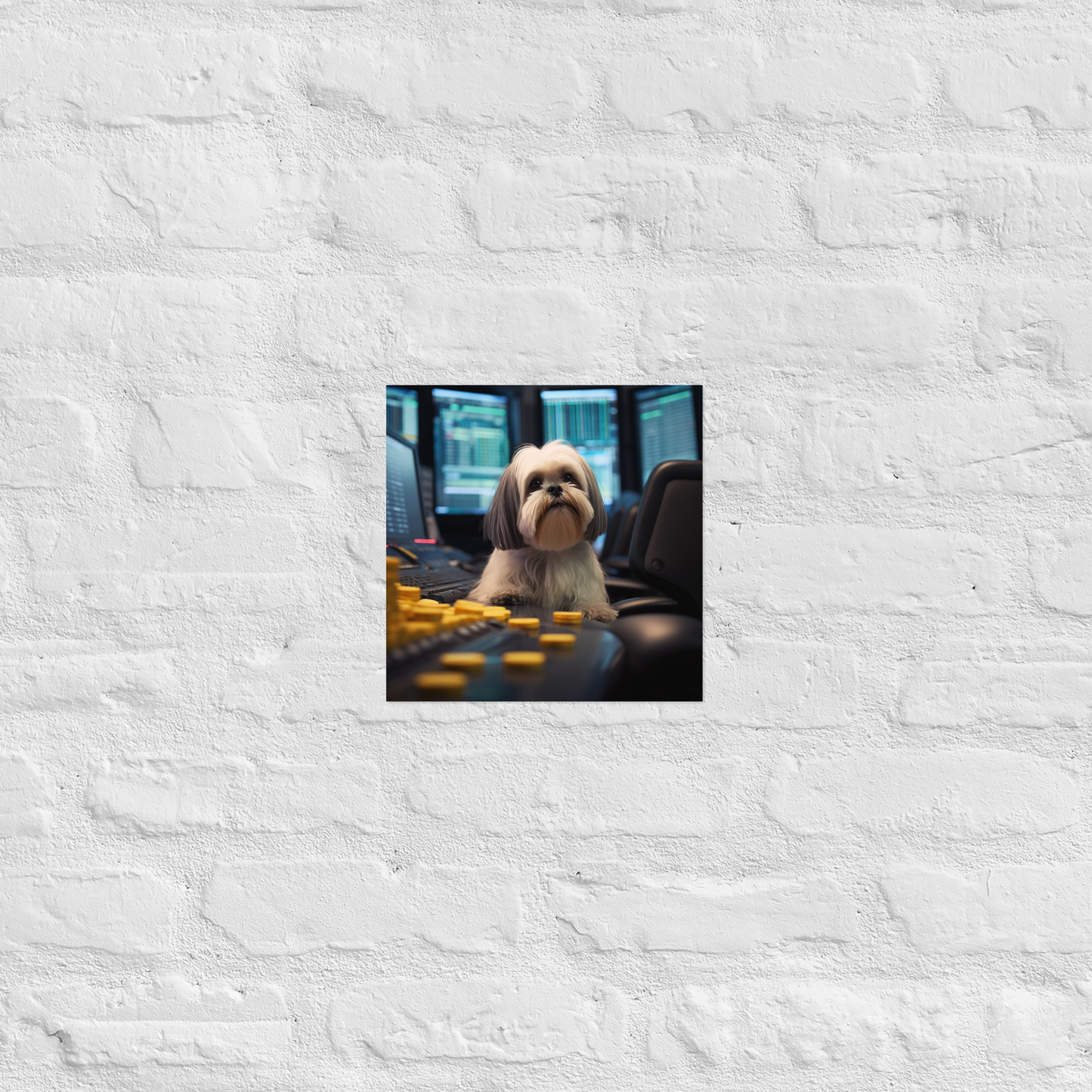 Shih Tzu Stock Trader Poster