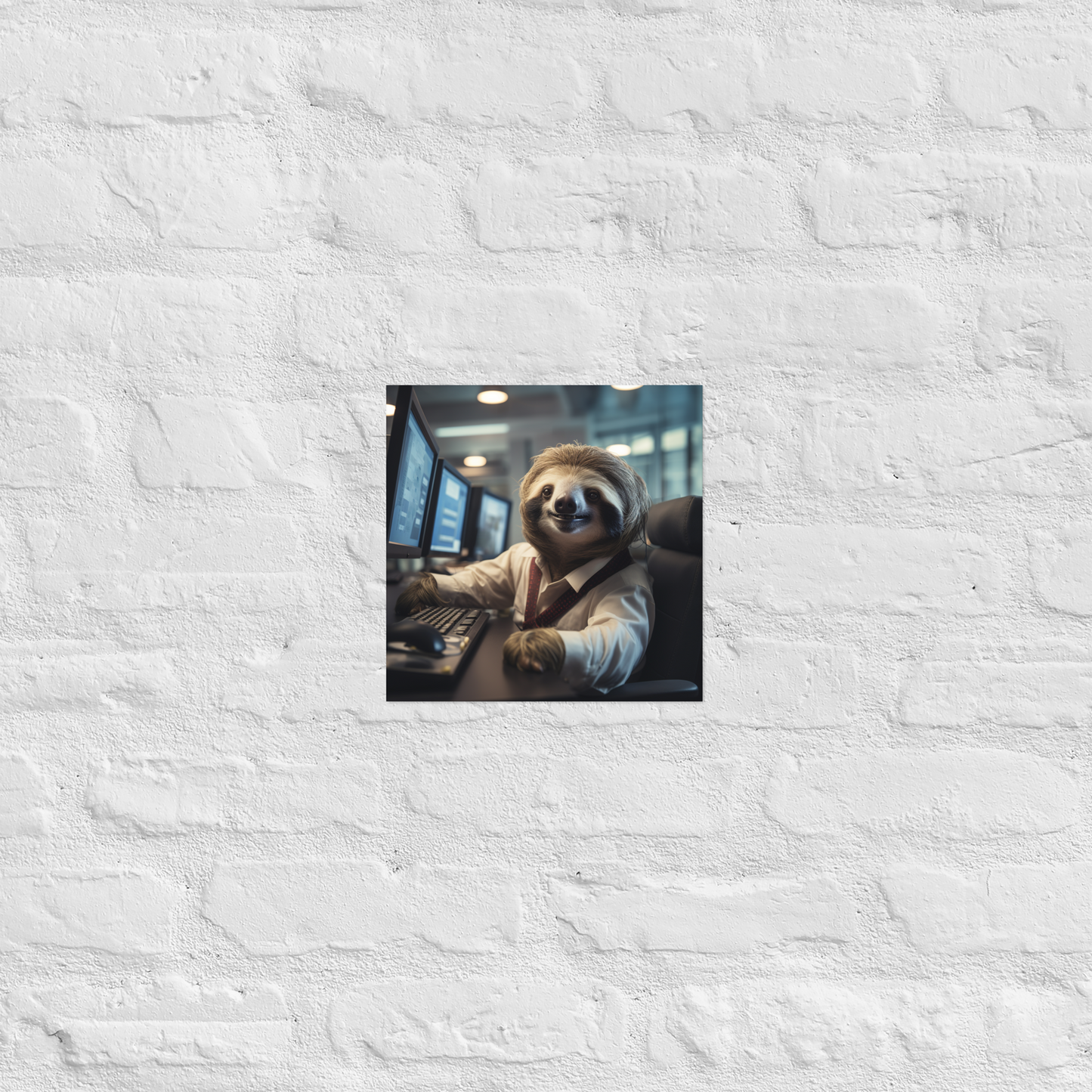 Sloth Stock Trader Poster