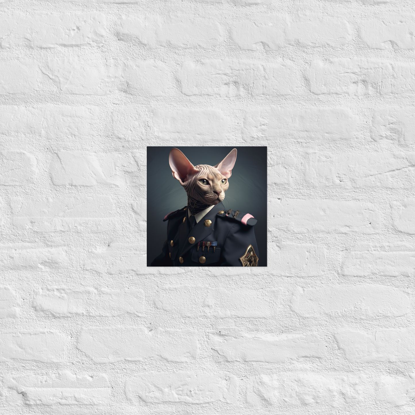 Sphynx Air Force Officer Poster