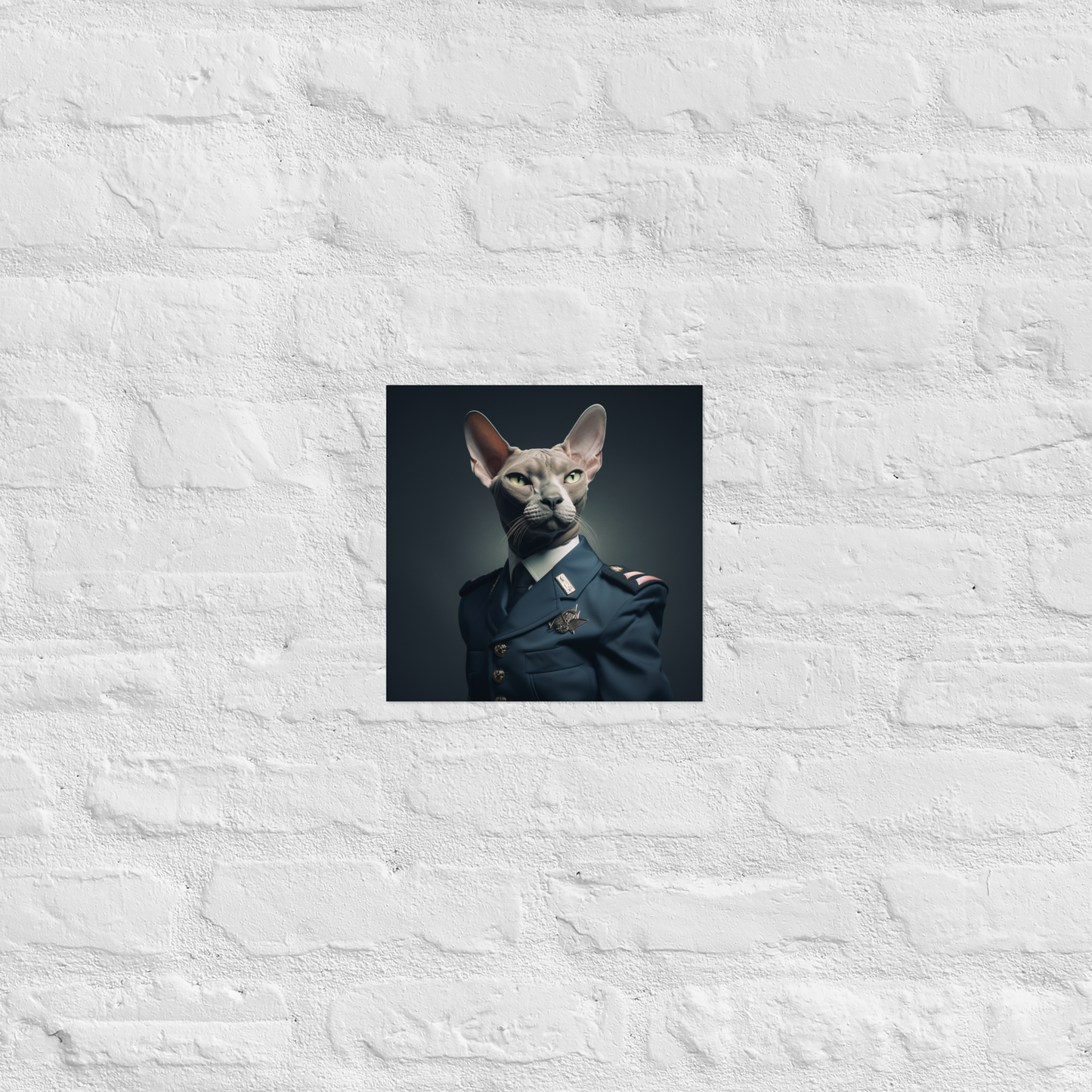 Sphynx Air Force Officer Poster