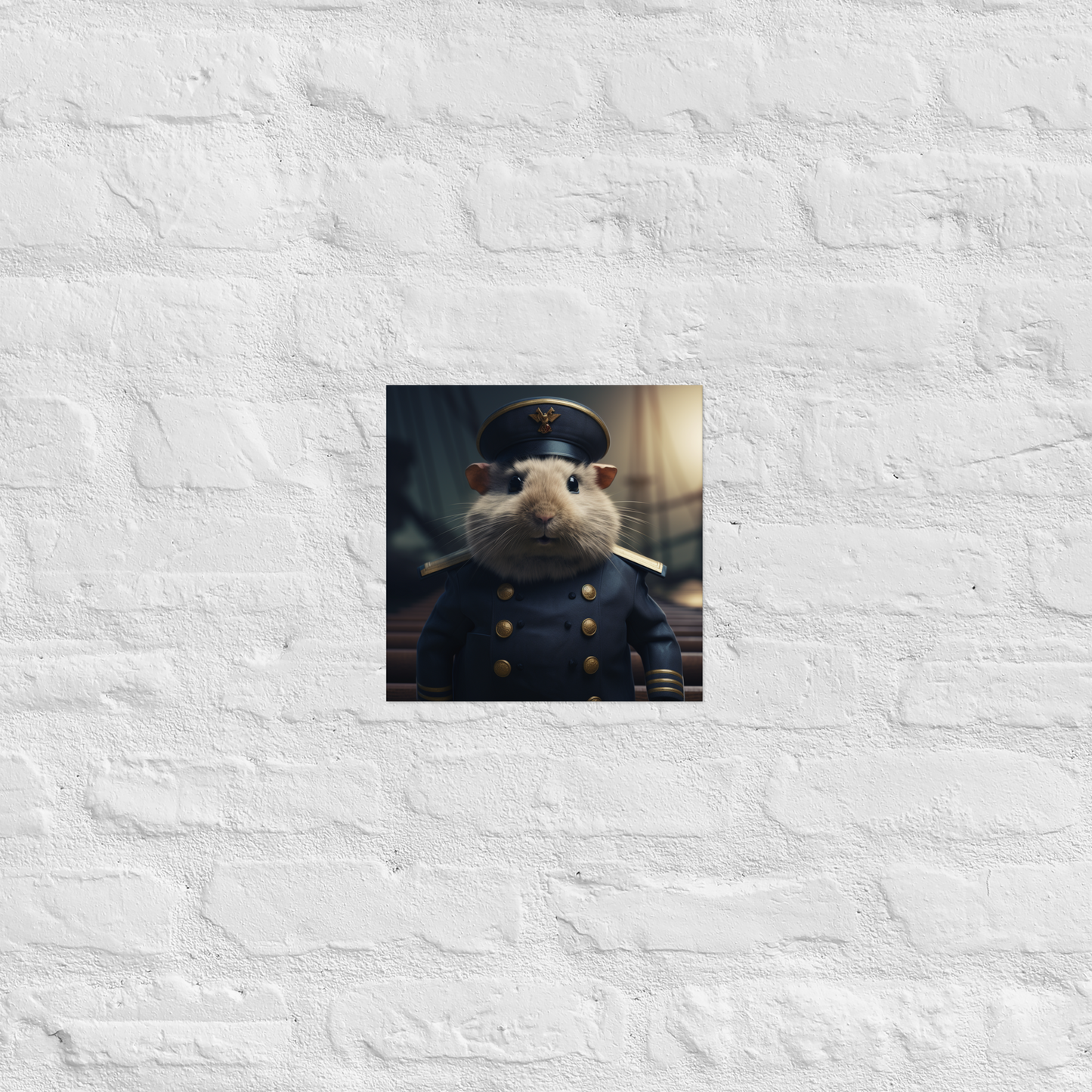 Guinea Pigs Air Force Officer Poster