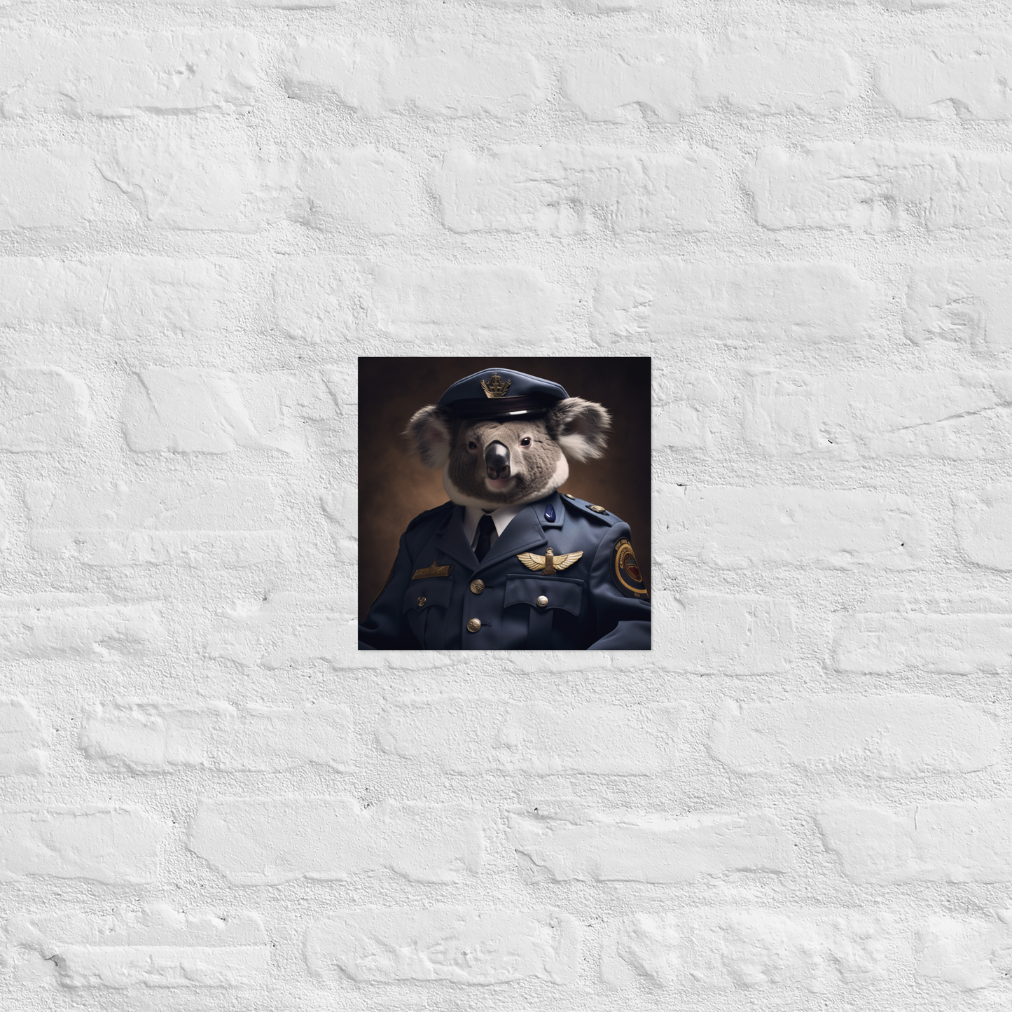 Koala Air Force Officer Poster