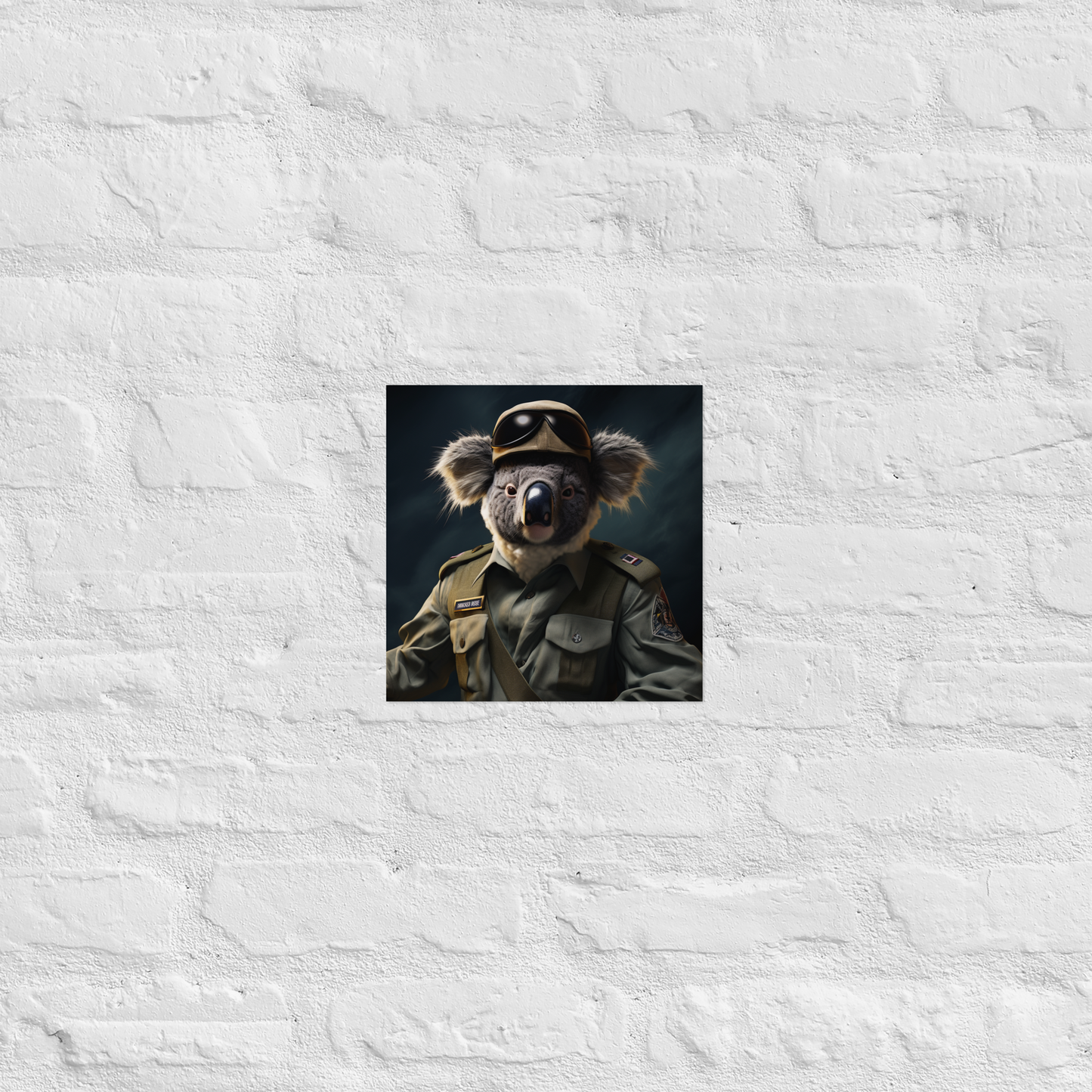 Koala Air Force Officer Poster