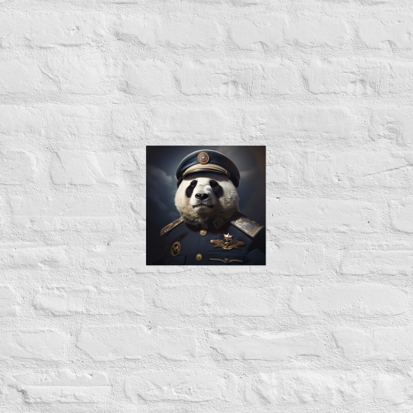 Panda Air Force Officer Poster