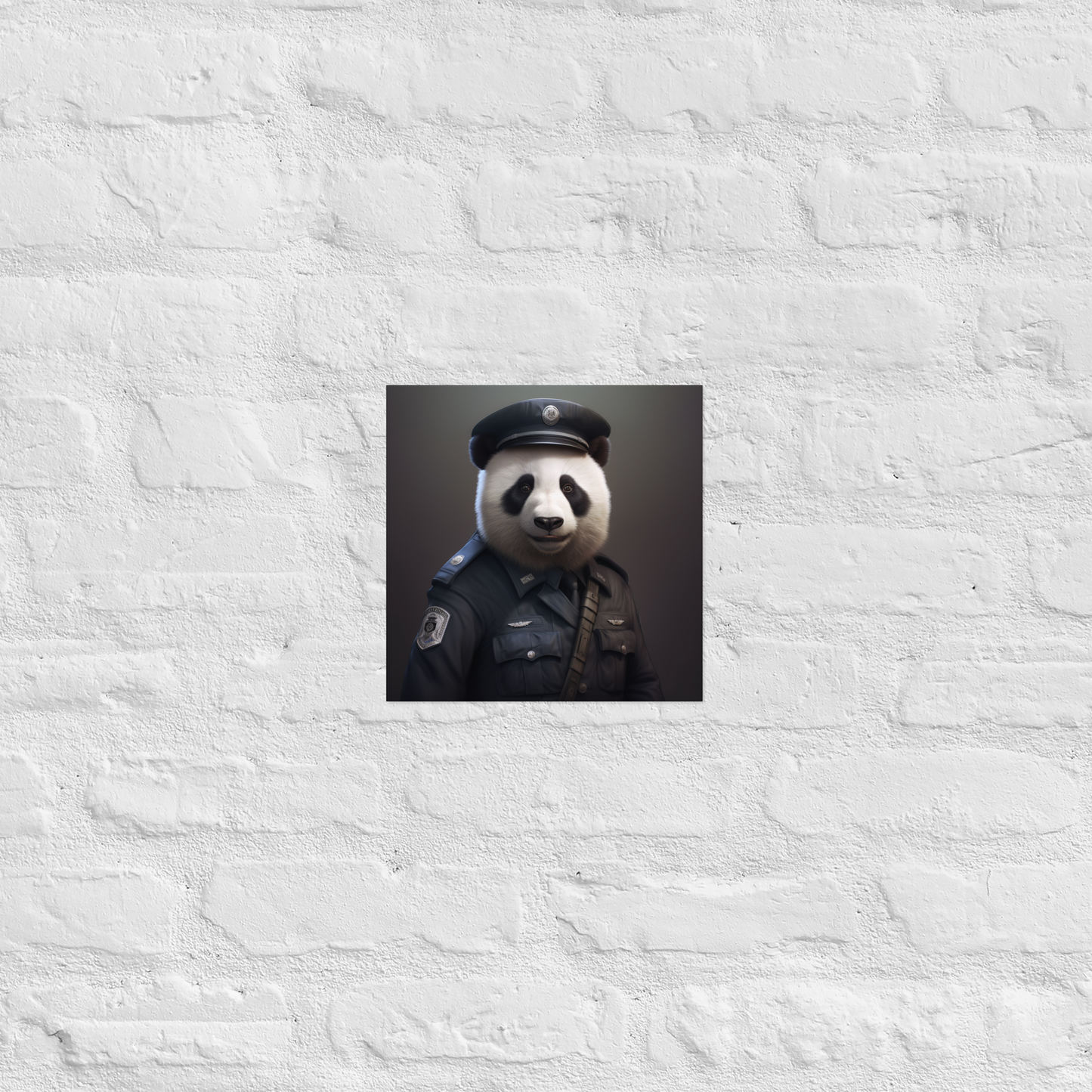 Panda Air Force Officer Poster