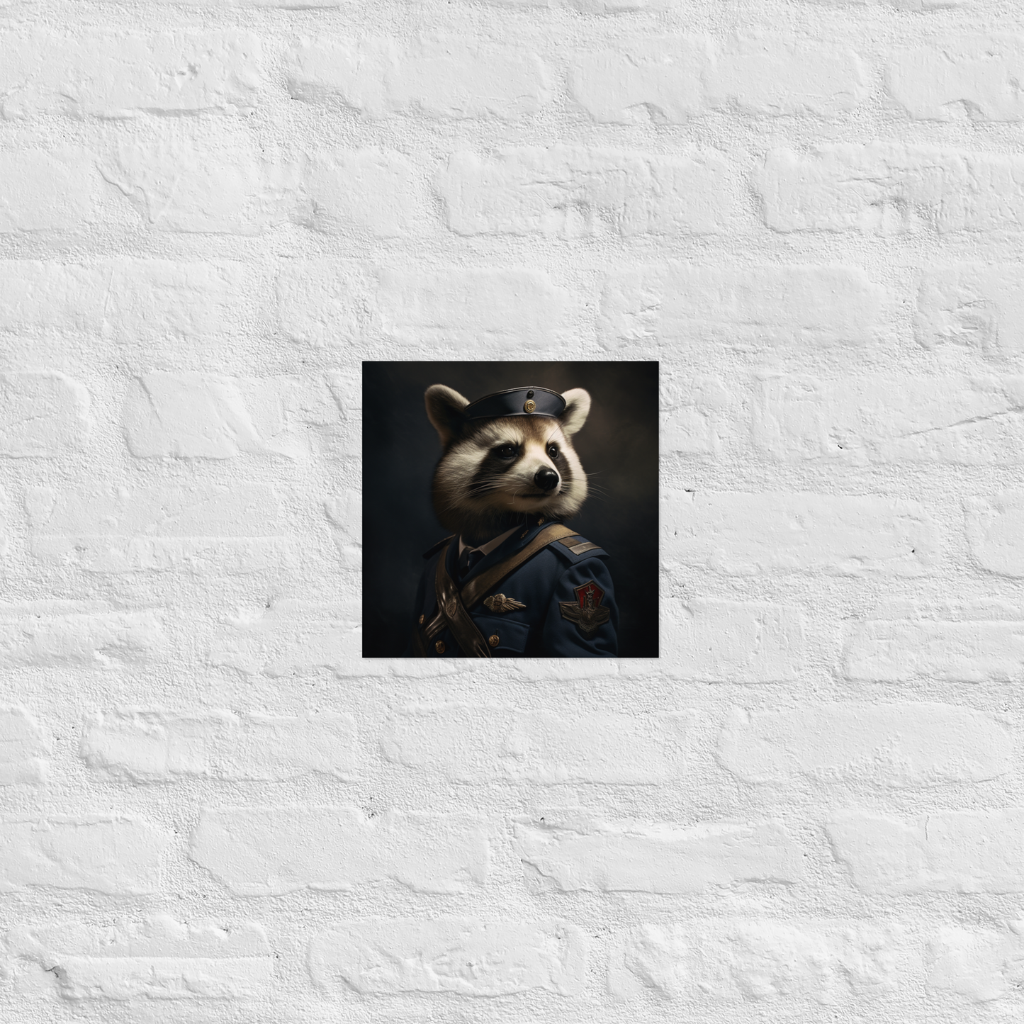 Panda Air Force Officer Poster