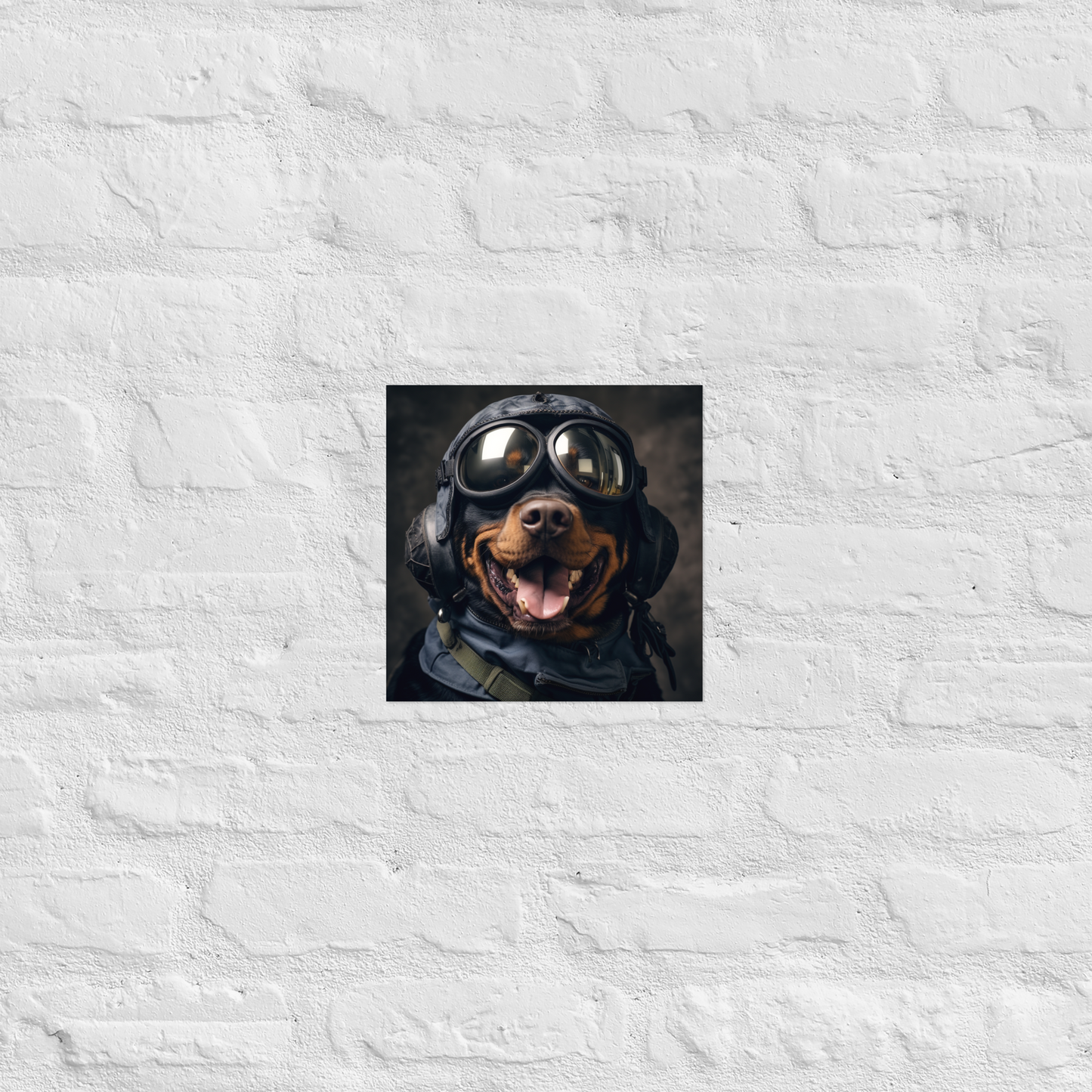 Rottweiler Airline Pilot Poster