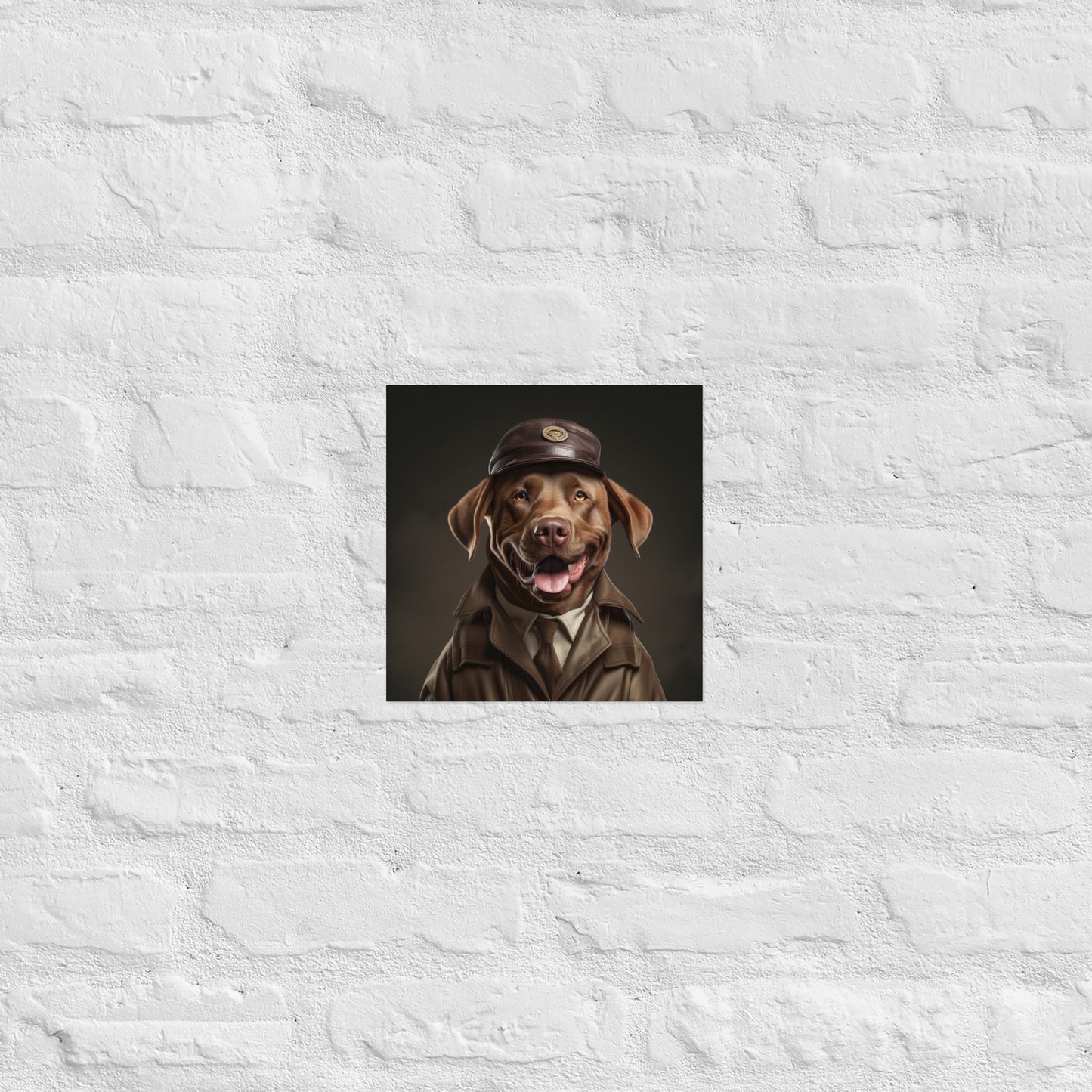 Labrador Retriever Detective Poster