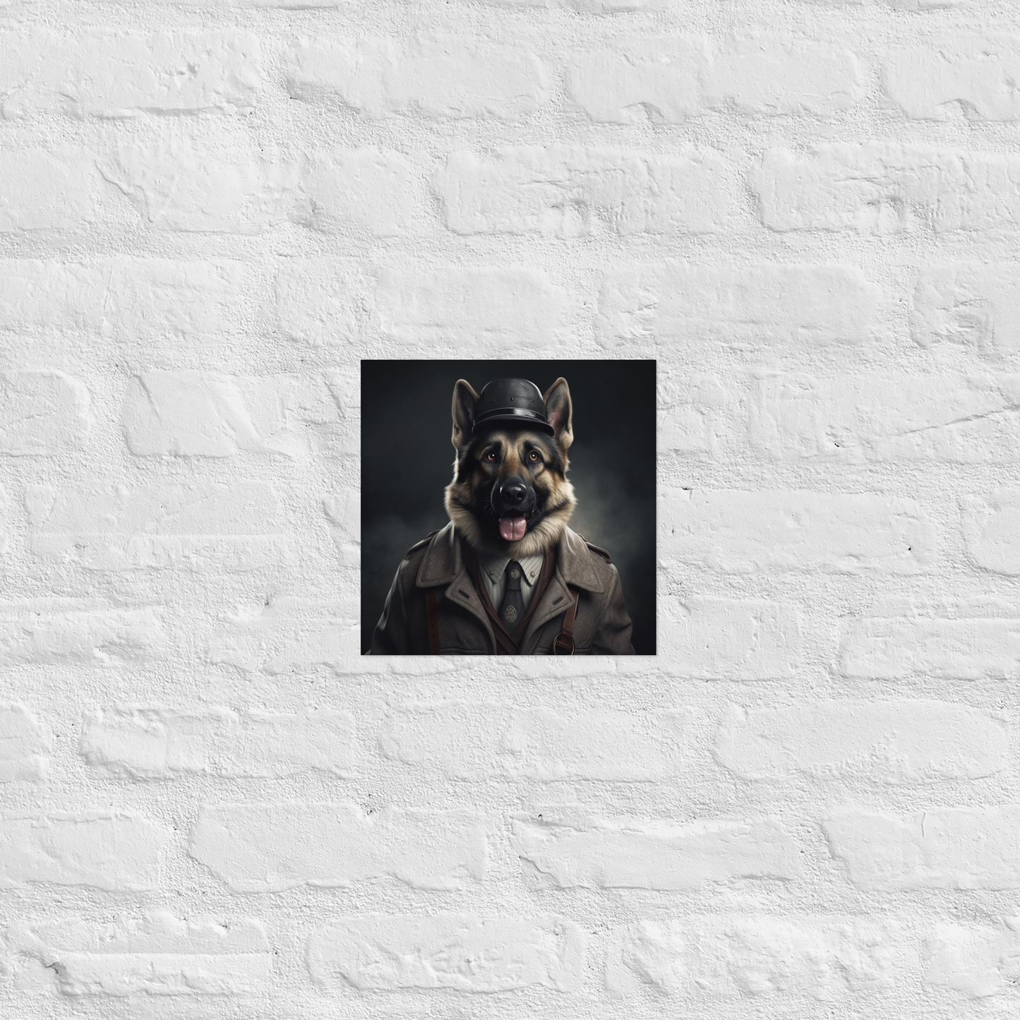 German Shepherd Detective Poster