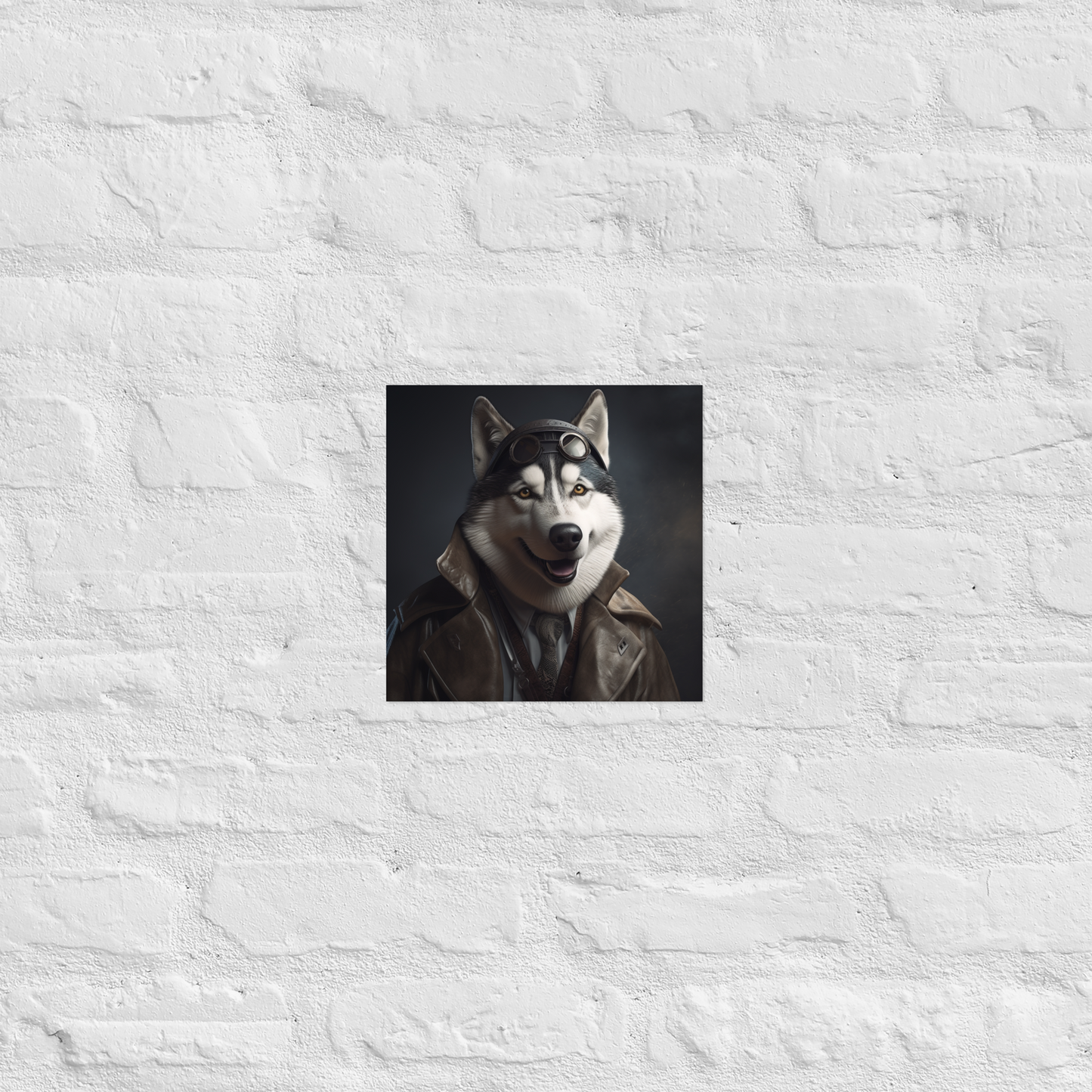 Siberian Husky Detective Poster