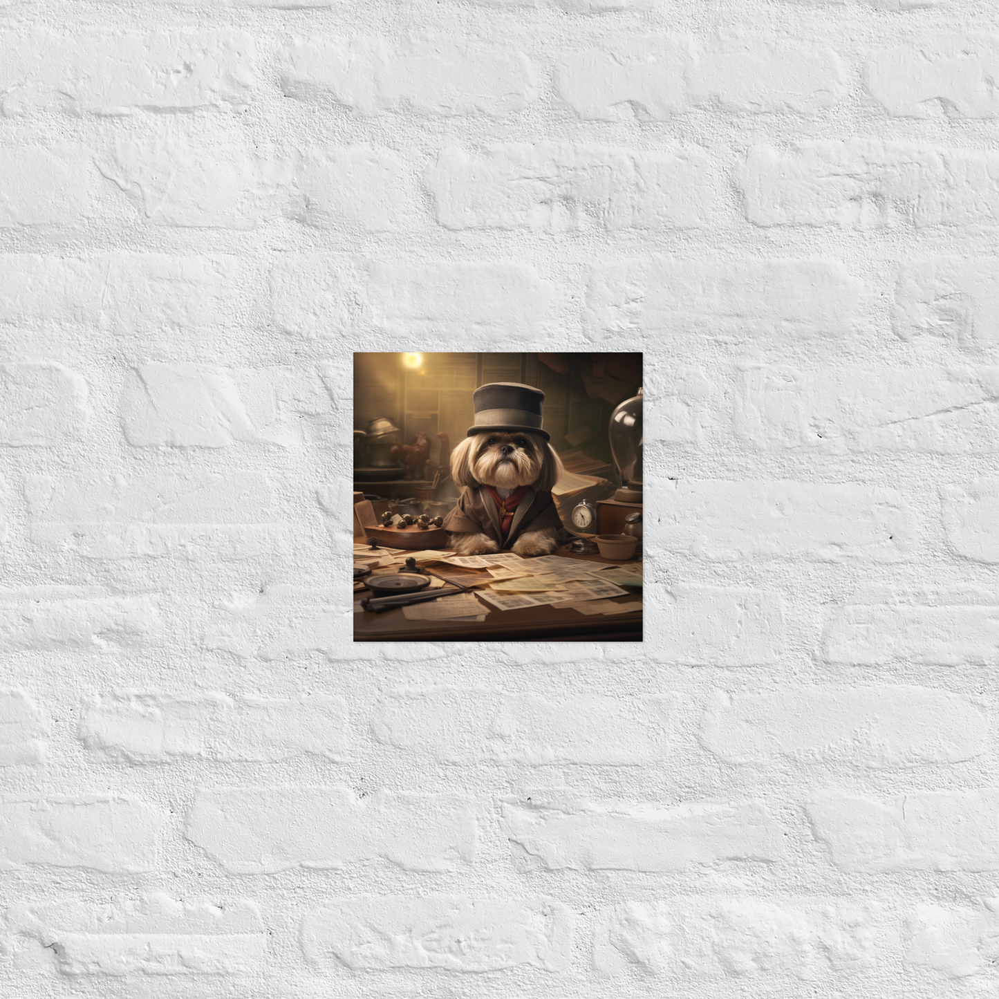 Shih Tzu Detective Poster