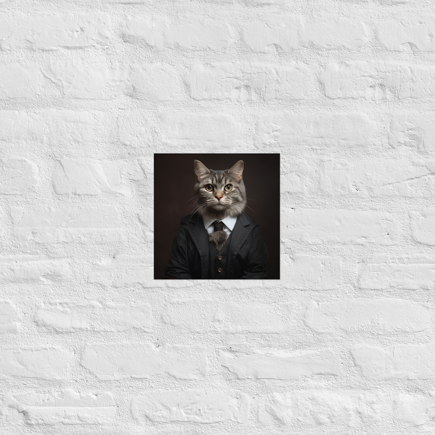 Maine Coon Detective Poster