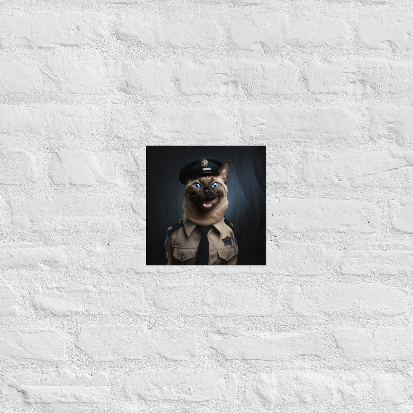 Siamese Police Officer  Poster