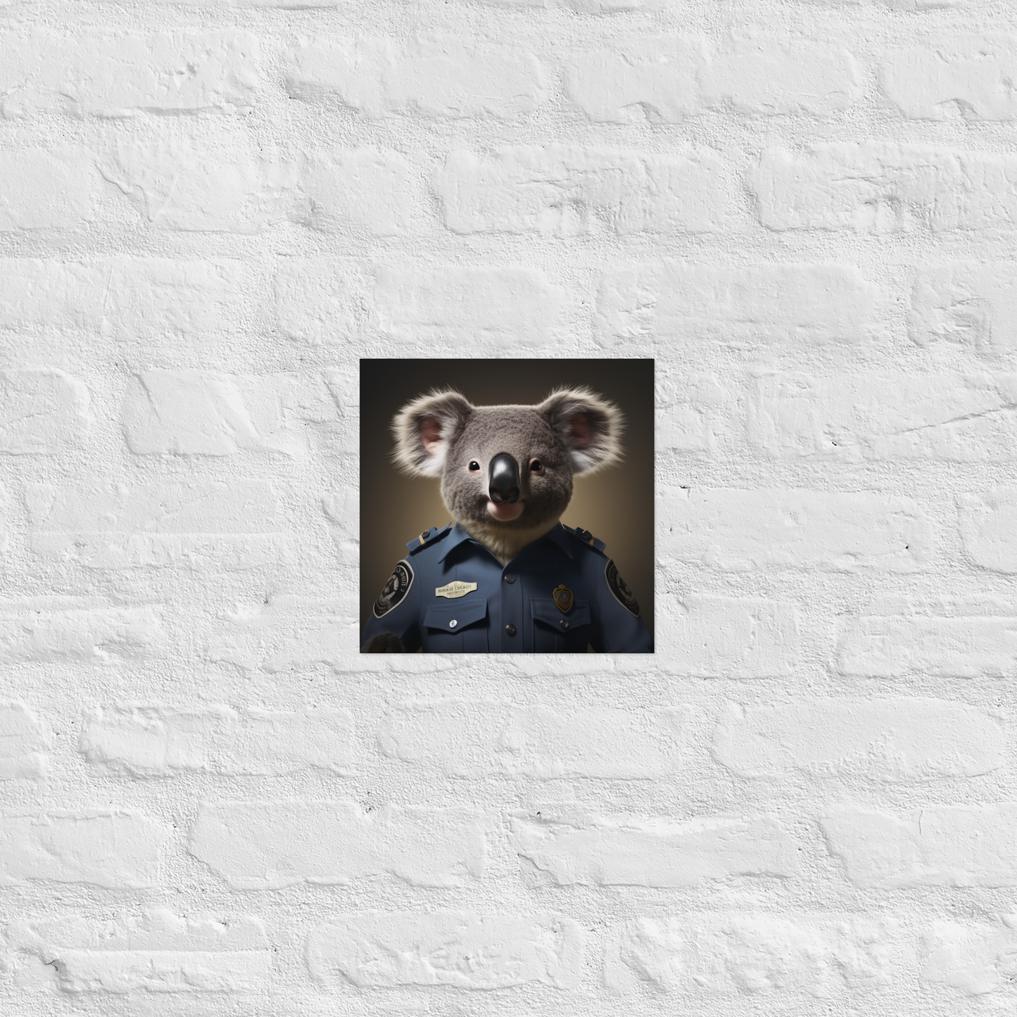 Koala Police Officer Poster