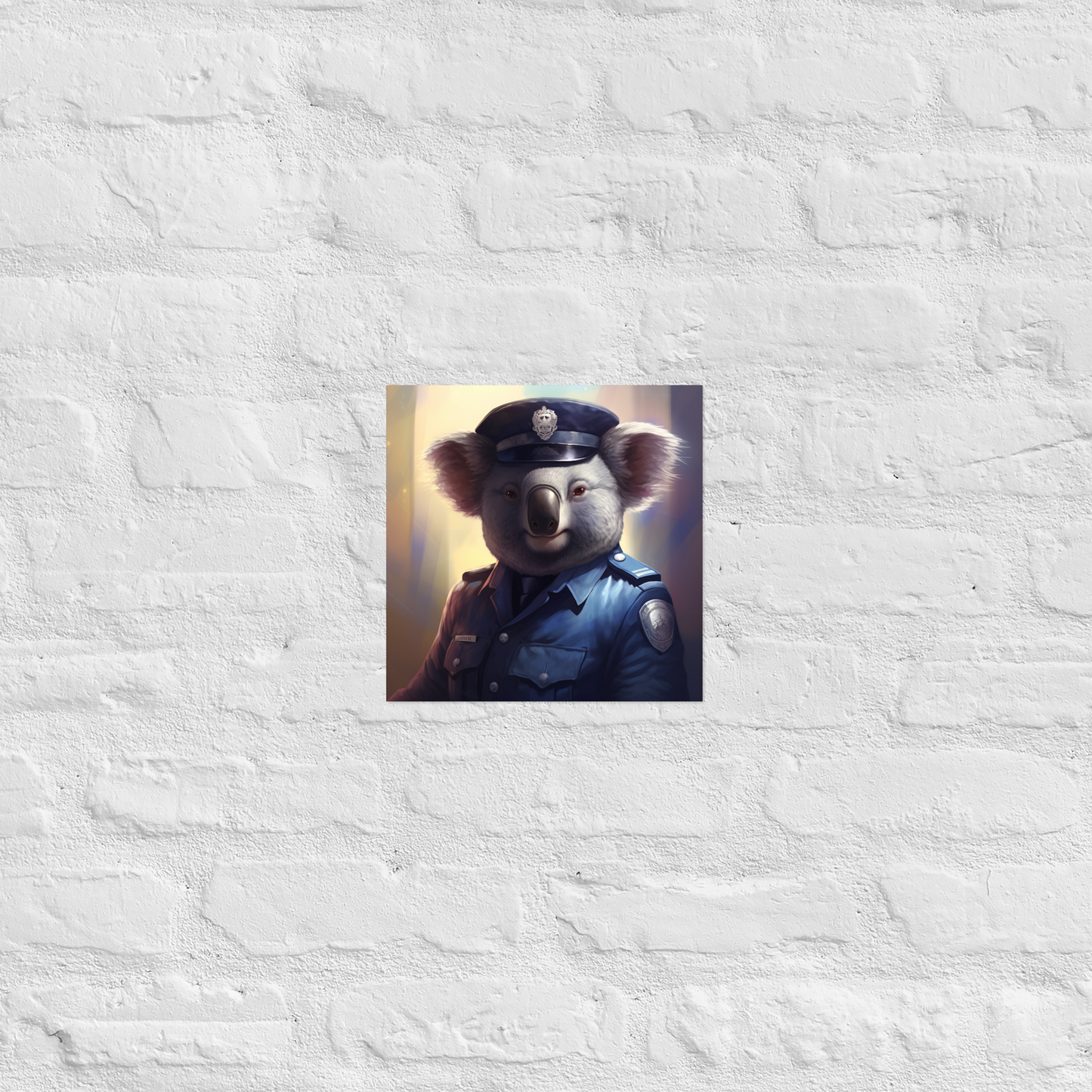 Koala Police Officer Poster